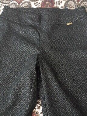 INC International Concepts Black Metallic Knit Pants